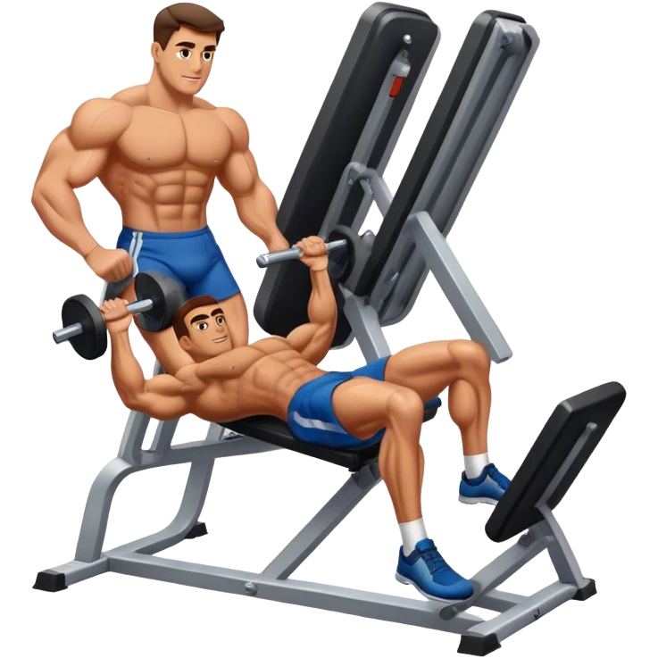 guy leg press machine emoji