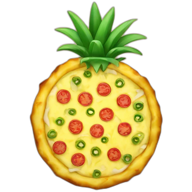 Pineapple pizza emoji