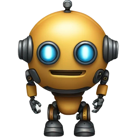 Round little robot  emoji