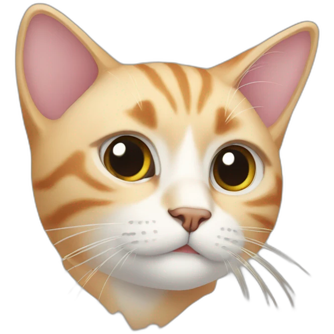 A cat with A sideways glance 😏 emoji