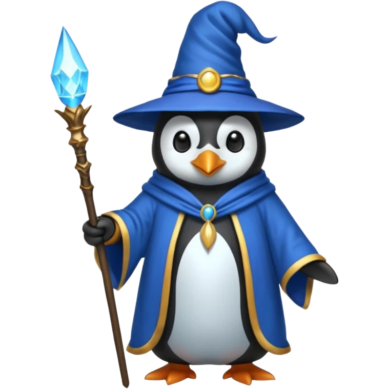 Penguin Wizard emoji
