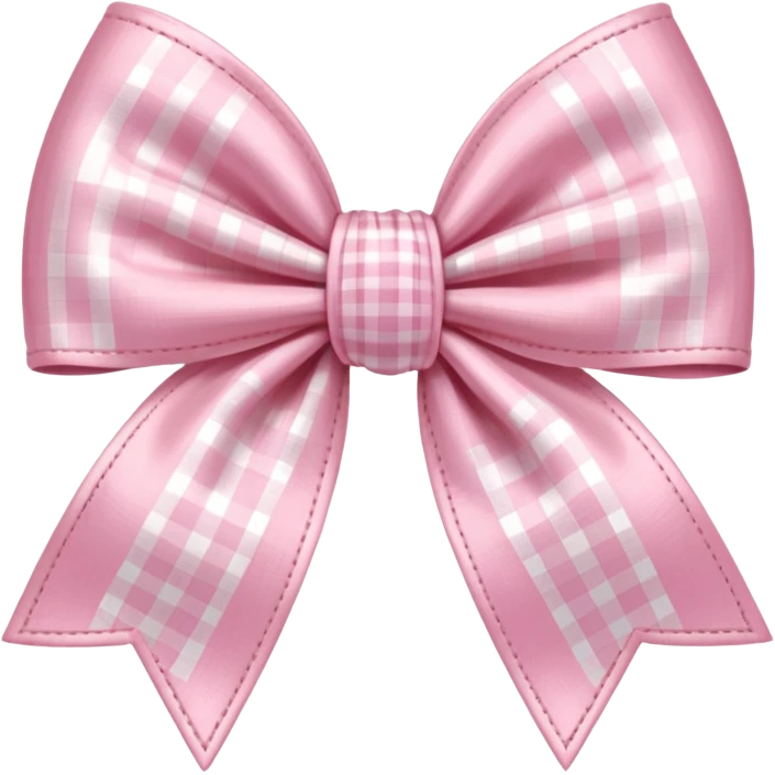 light pink vichy bow emoji