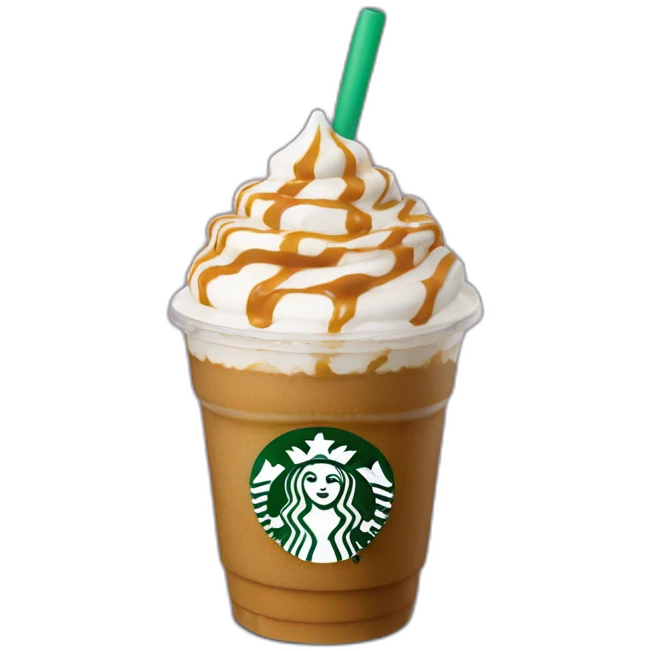 starbuck caramel frappuchino emoji