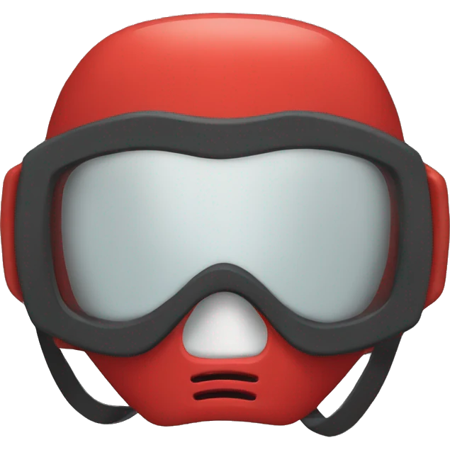 red diver mask emoji
