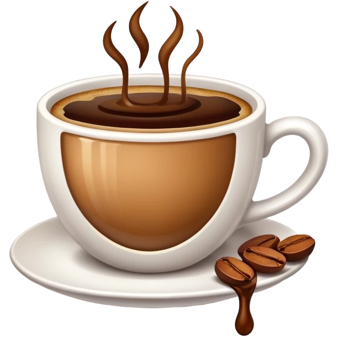 Coffee brown emoji