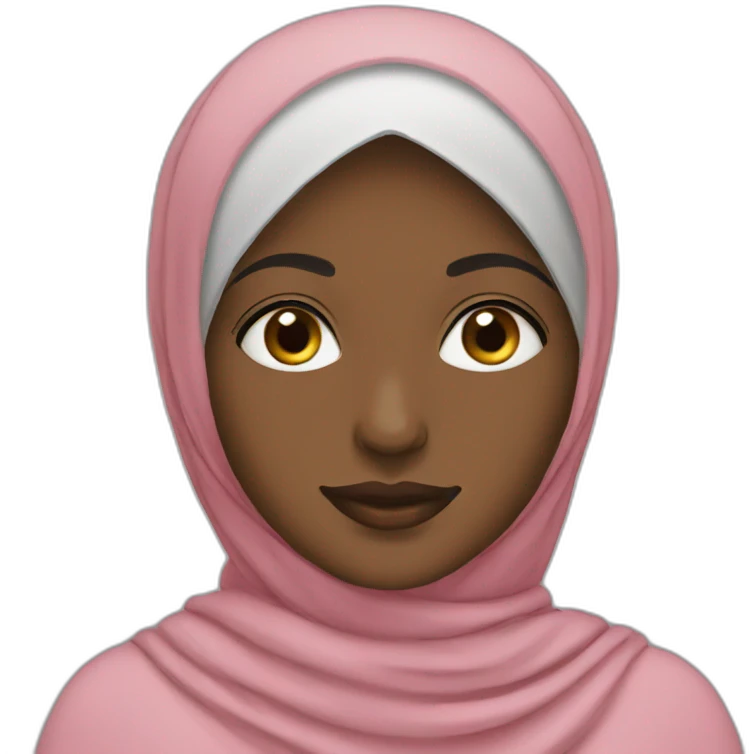 hijabi black emoji