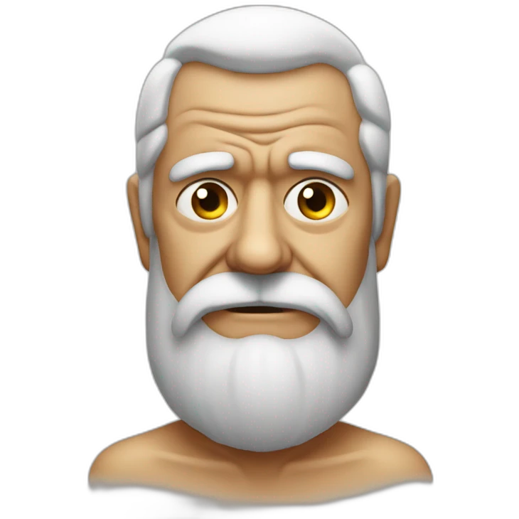 Bikini on a old grumpy man emoji