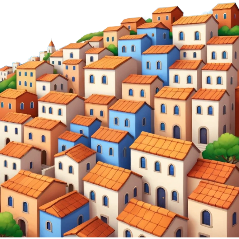 little city and small home emoji