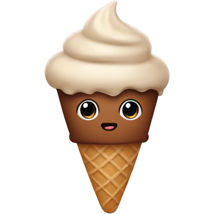 Brown icecream emoji