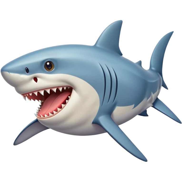 shark with a man on the side with tongue sticking out  emoji