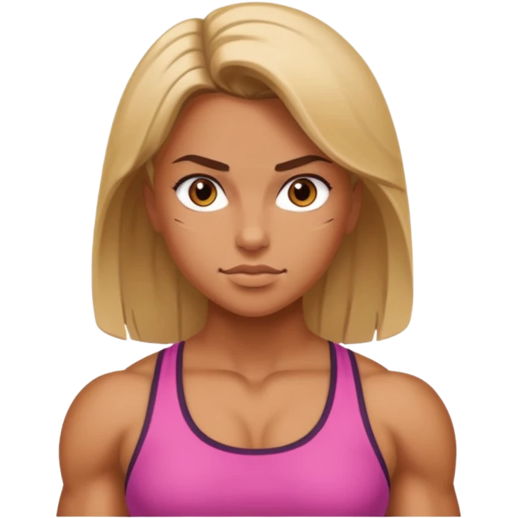 macho girl, different ones emoji