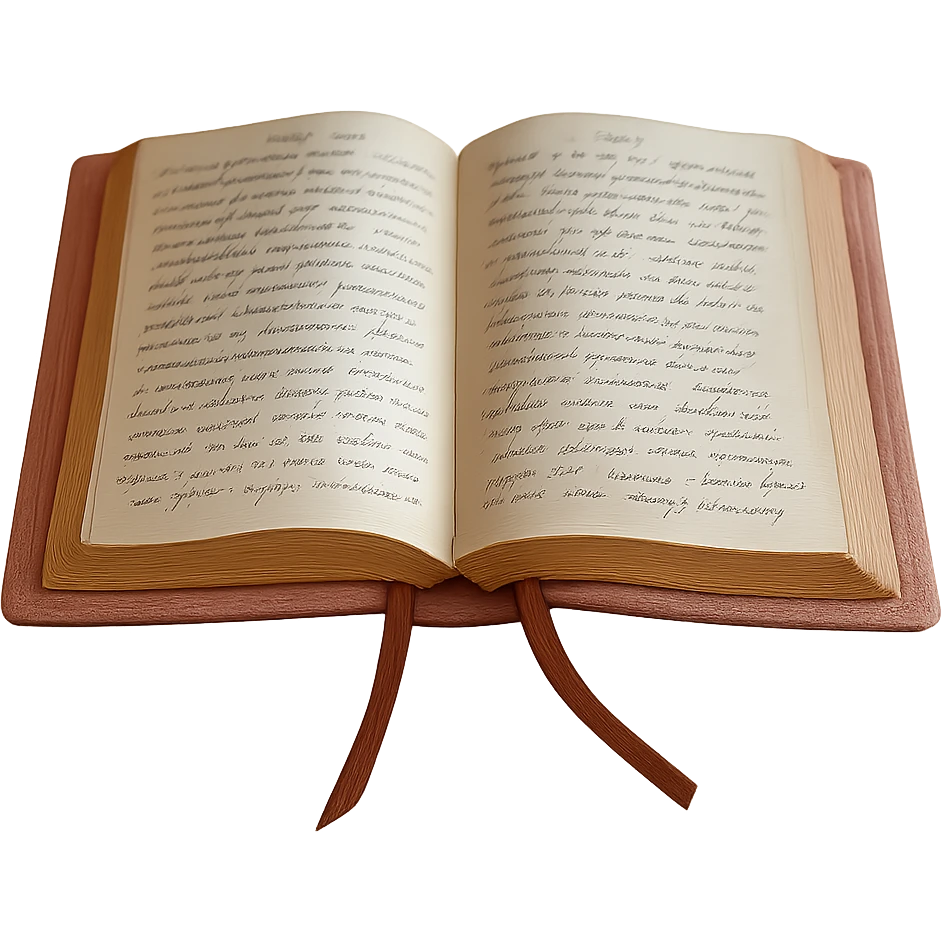 Remove the background, keep only the pink leather-bound diary, realistic and detailed, with transparent background. emoji