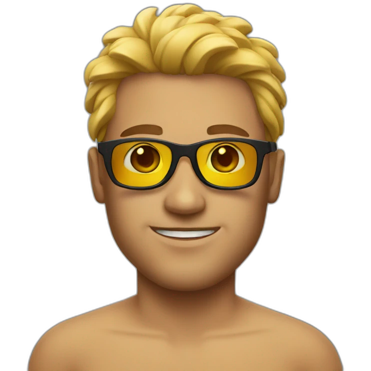 Cool Guy swim emoji
