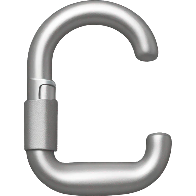 silver carabiner  emoji