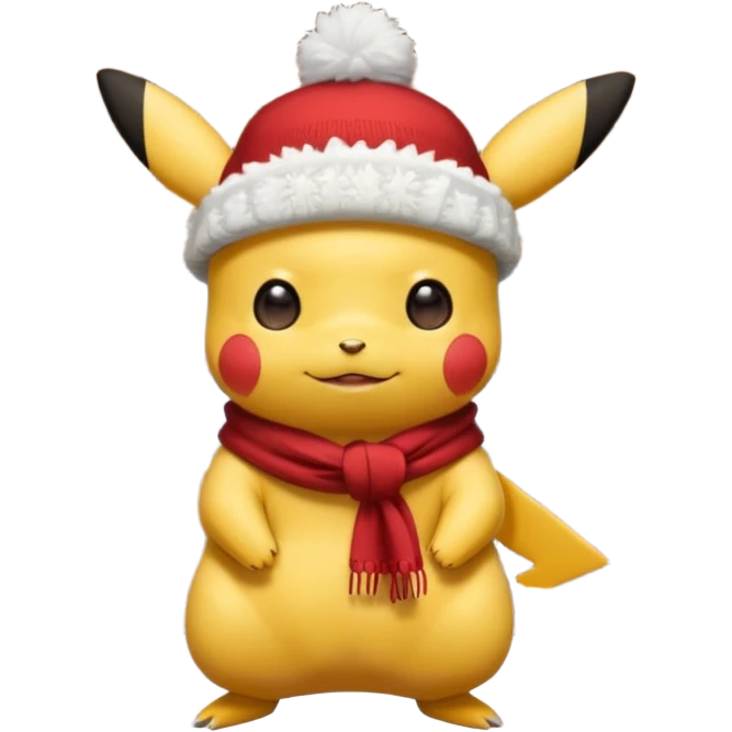 pikachu in a snowy cabin  emoji