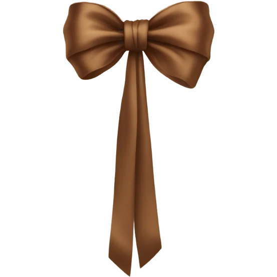 brown bow emoji