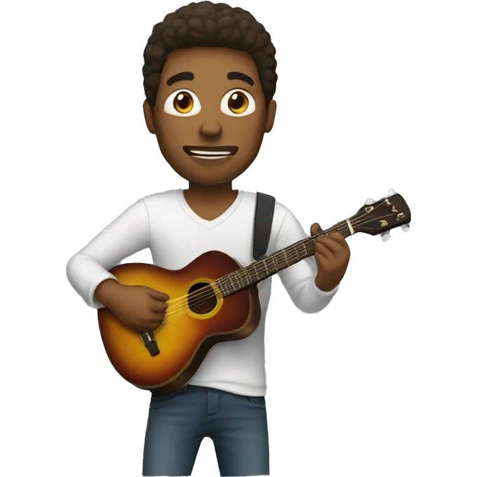  man playing guitar emoji
