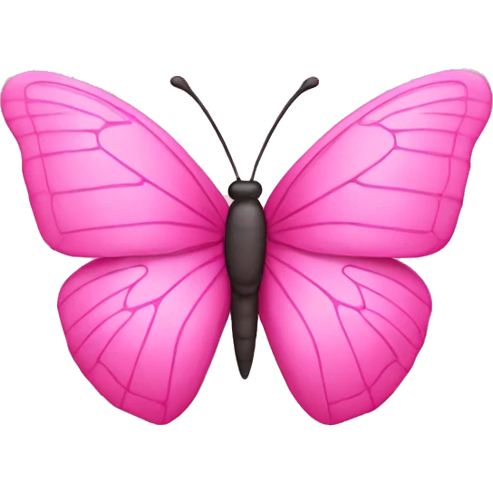 Pink butterfly emoji