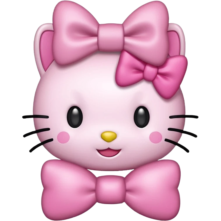 A very hello kitty  emoji
