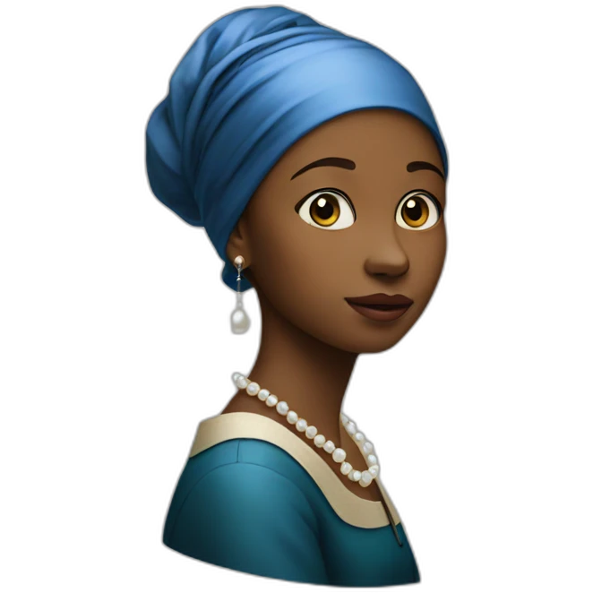girl with pearl earring emoji