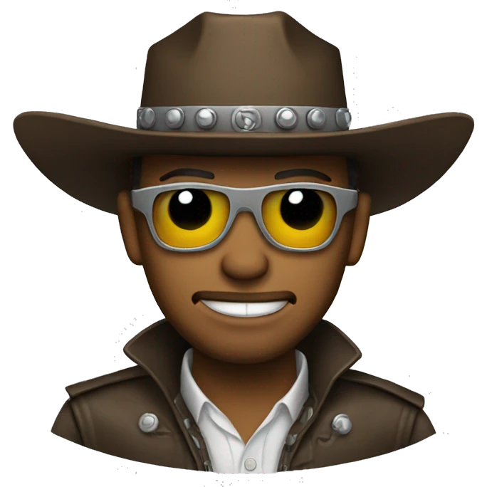 Robot cowboy emoji