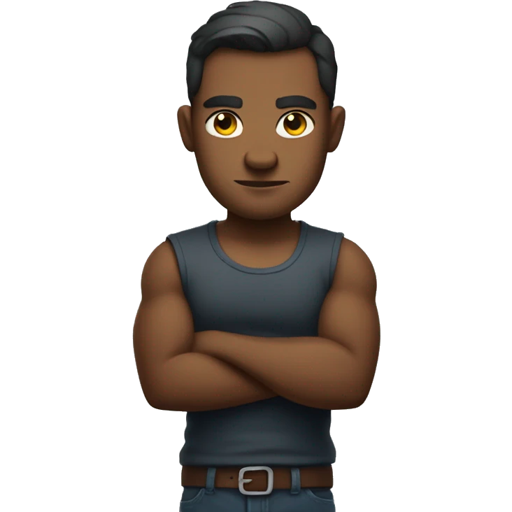 arms crossed with attitude emoji