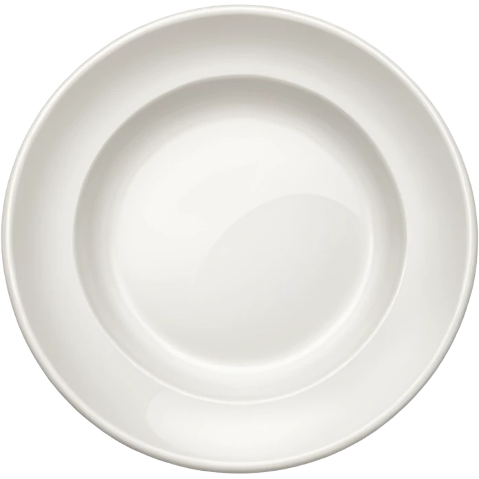 empty dish, simple and clear emoji