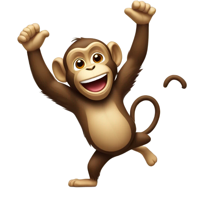 Monkey dancing emoji
