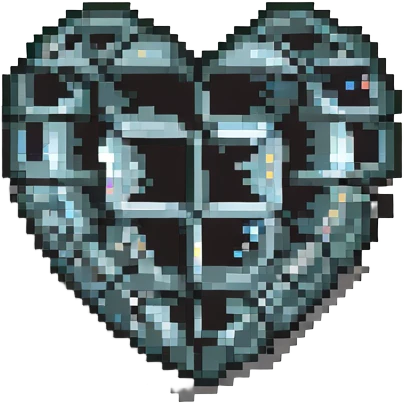 broken glass pixel art emoji