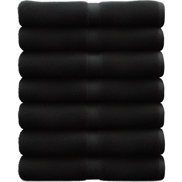 Black towels emoji