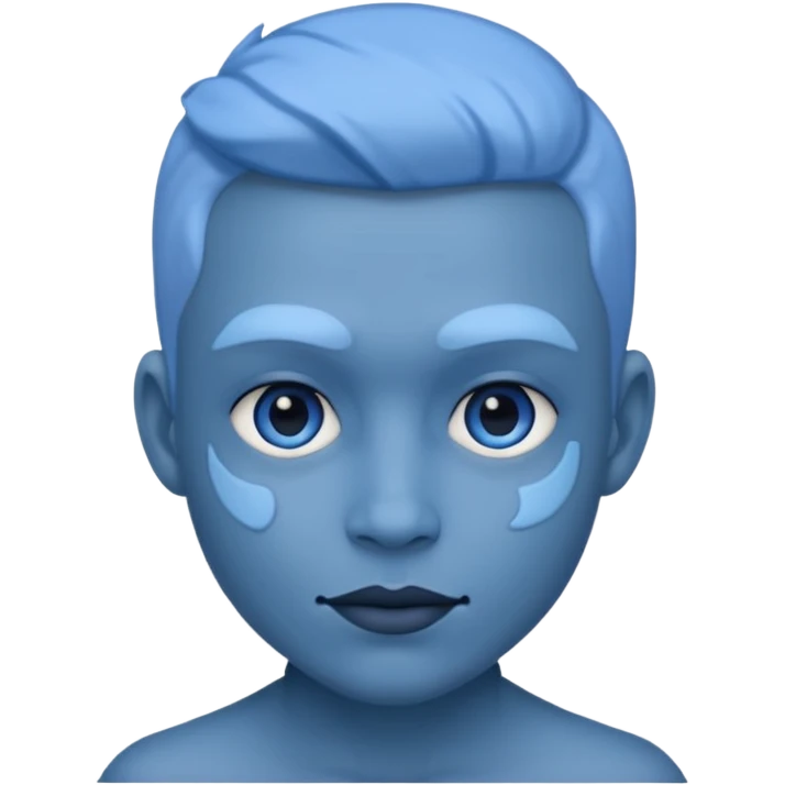 He was blue in color emoji