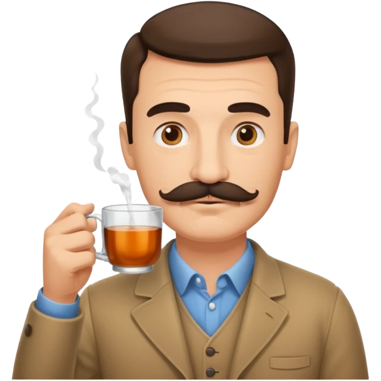 Çay içen baba emoji