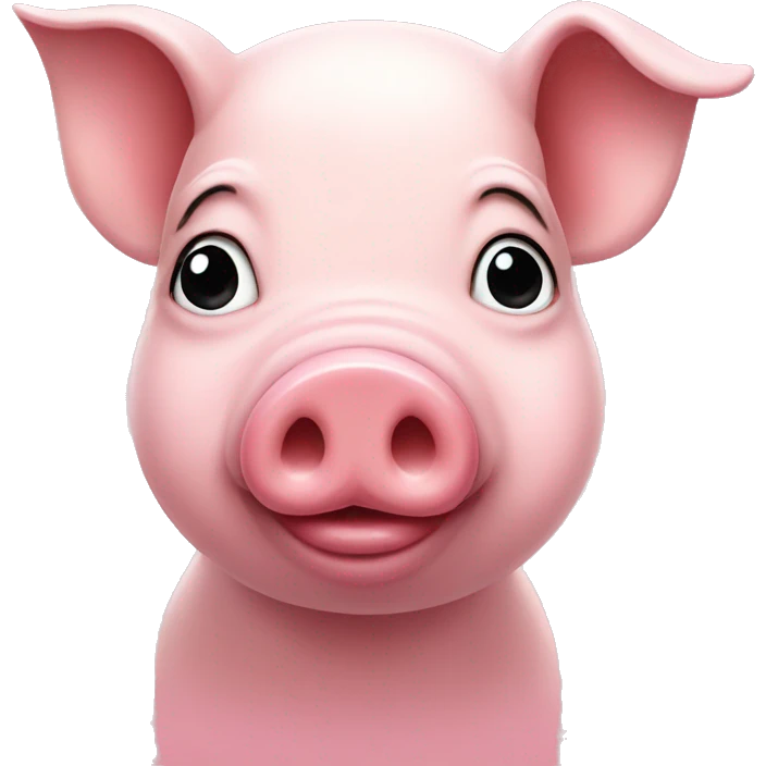 Pig pretty in pink emoji