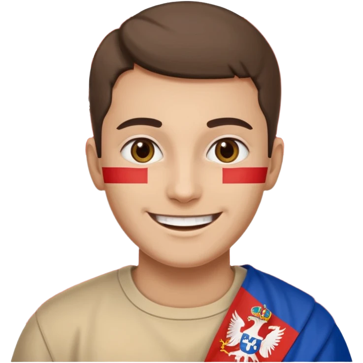 make me a emoji with serbian empire a  f emoji
