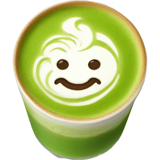 Matcha latte  emoji