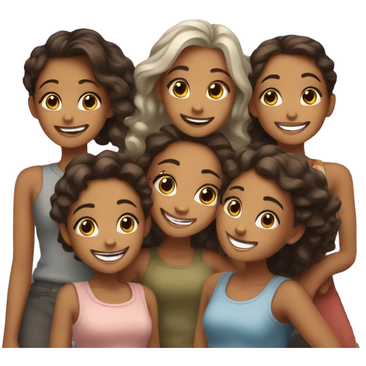smiling girls emoji