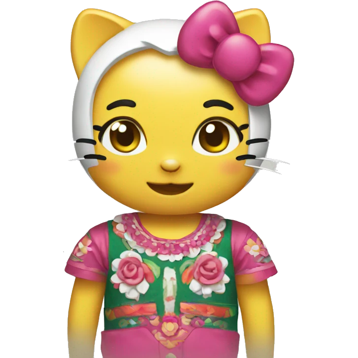 mexican Hello kitty emoji