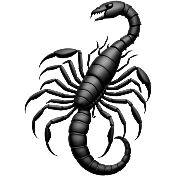 Scorpion Tattoo on the neck. emoji