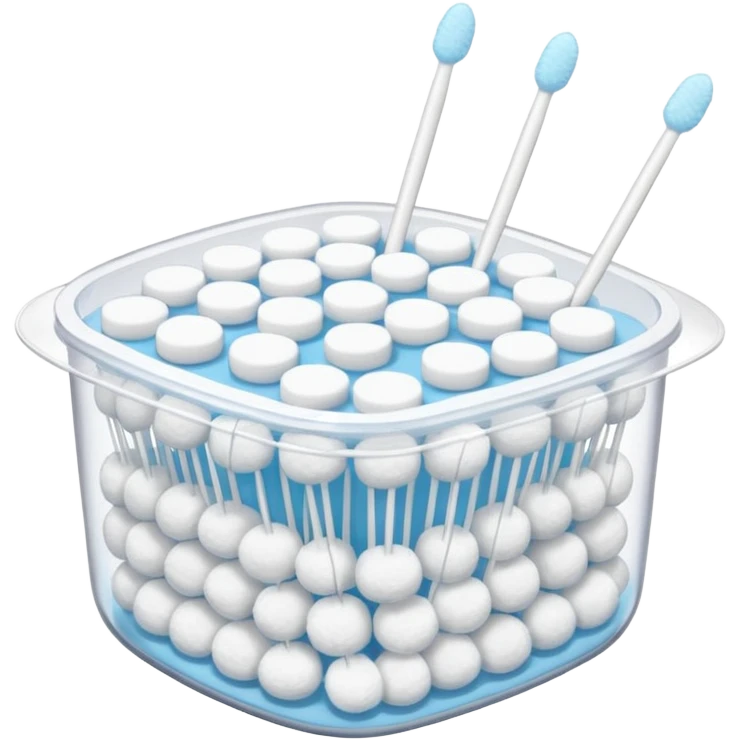 A bunch of Cotton swabs in container  emoji