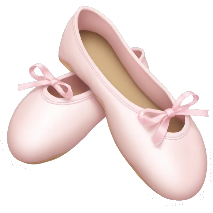 Pale pink ballet shoes emoji
