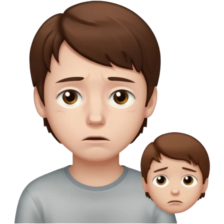 Make a sad boy emoji