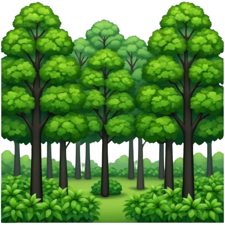 In our hometown, there’s plenty of trees emoji