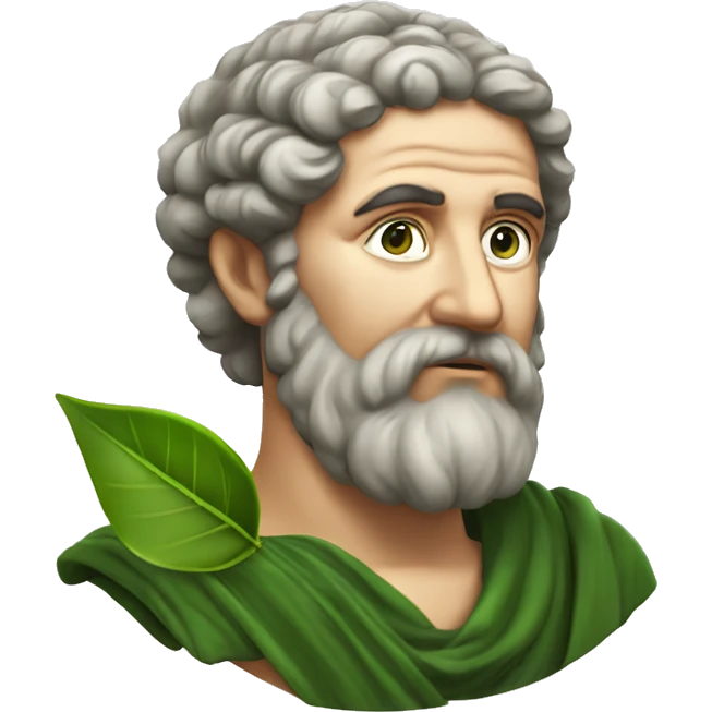 philosophus with a green laurel ancient greece emoji