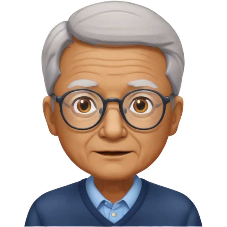 glasses elderly man emoji