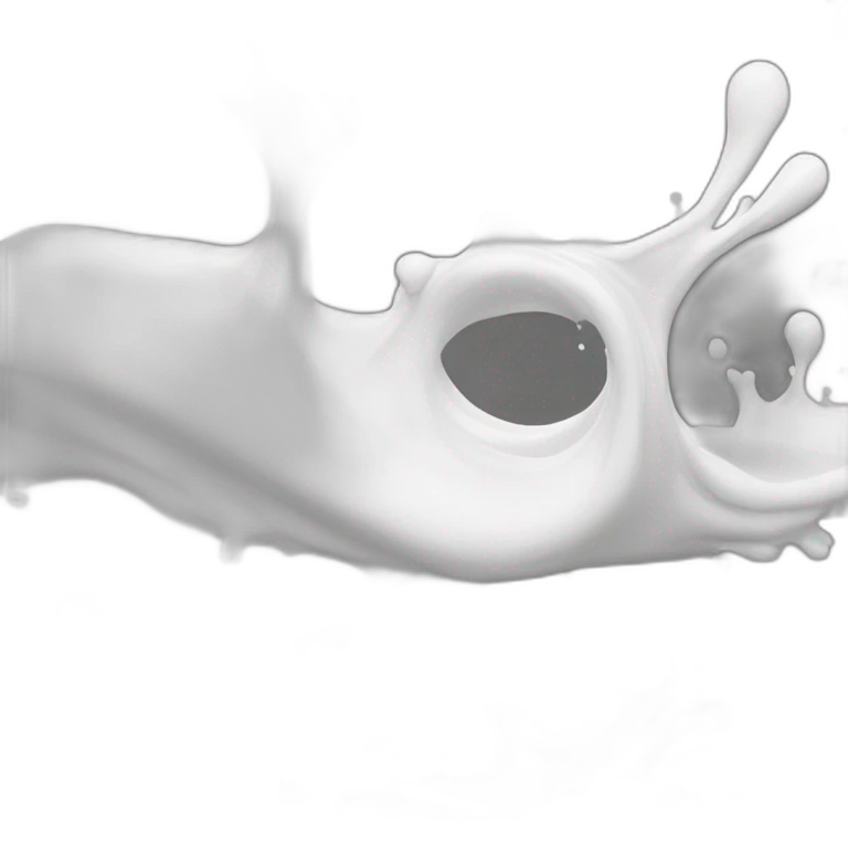 white paint splash emoji