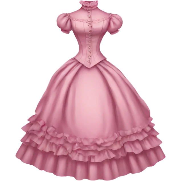 Pink Victorian dress emoji