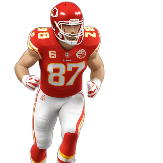 travis kelce in jersey number 87 emoji