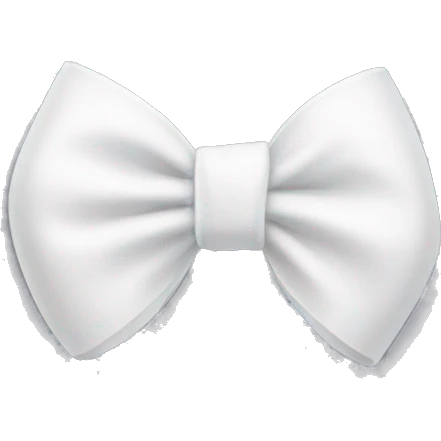 White bow  emoji