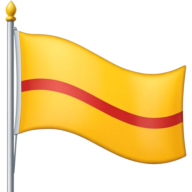 flag yellow white yellow emoji