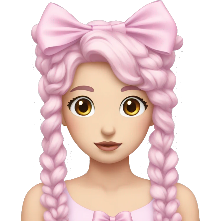 Pastel aesthetic bow emoji